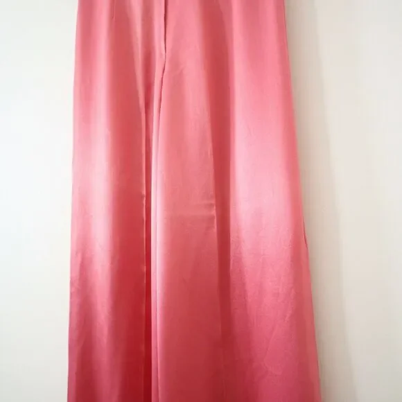Vintage 1970s Yes From California Satin High Rise Flare Bell Bottom Pants - Picture 10 of 12